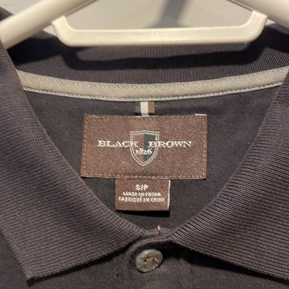 Black Brown Polo Shirt Luke New - Picture 2 of 6